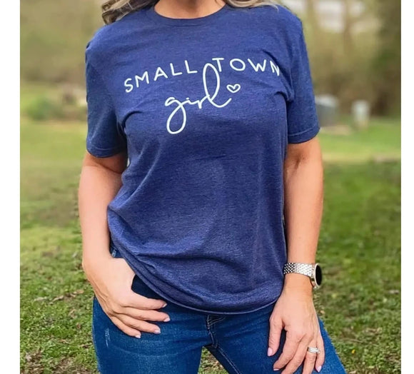 Small Town Girl navy t-shirt