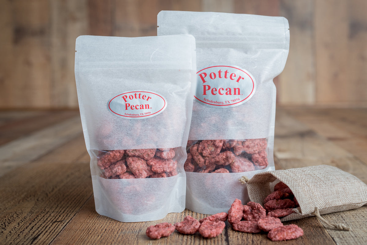Red Velvet Pecans Candied Pecans Store in Schulenburg TX Potter