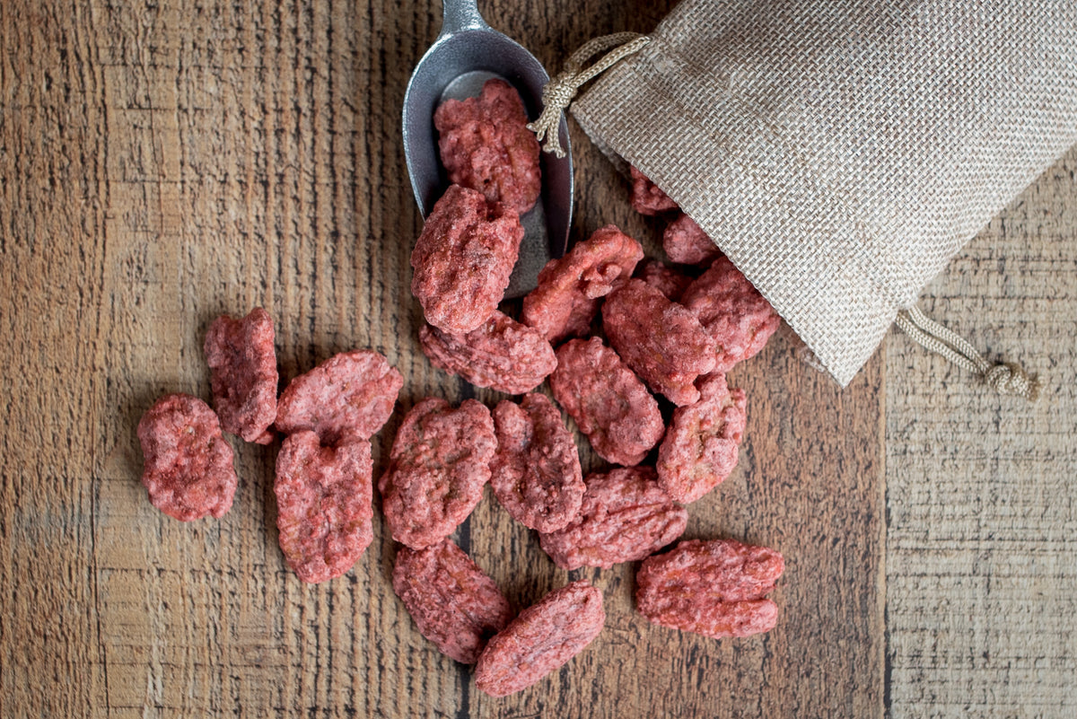 Red Velvet Pecans Candied Pecans Store in Schulenburg TX Potter