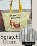Handmade Lined Feedbag Tote