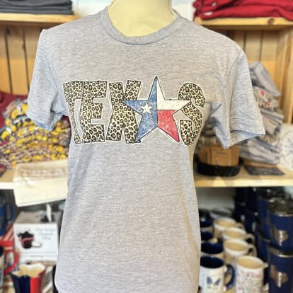 Leopard Texas Star t-shirt