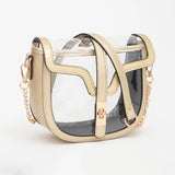 Clear Saddle Bag Purse