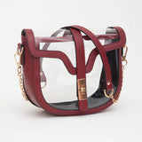 Clear Saddle Bag Purse