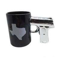Black Texas Gun Mug