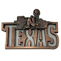 Texas Word Metal Magnet