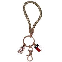 Texas Rose Gold Strap Keychain