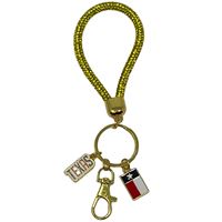 Texas Gold Spiral Keychain