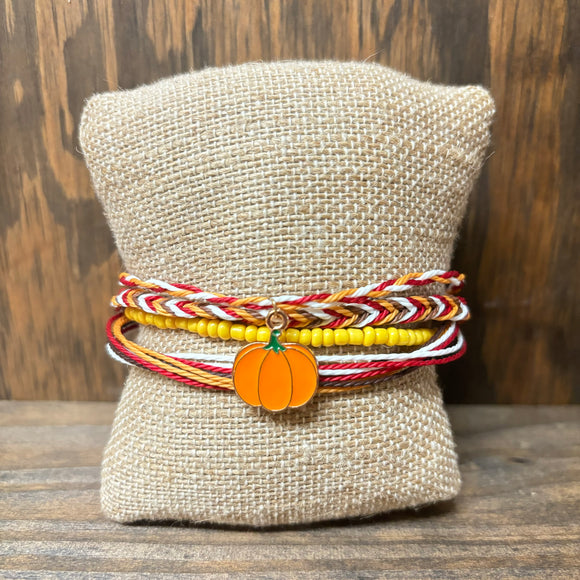 TPJ Pumpkin woven bracelet