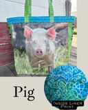 Handmade Lined Feedbag Tote