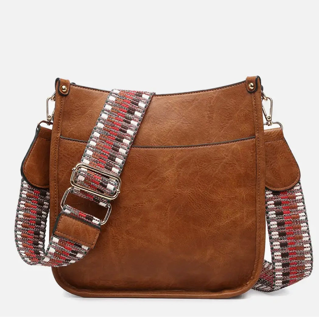 Chloe Crossbody with Guitar Strap – Spotted Moon Chloe crossbody purse display picture 1