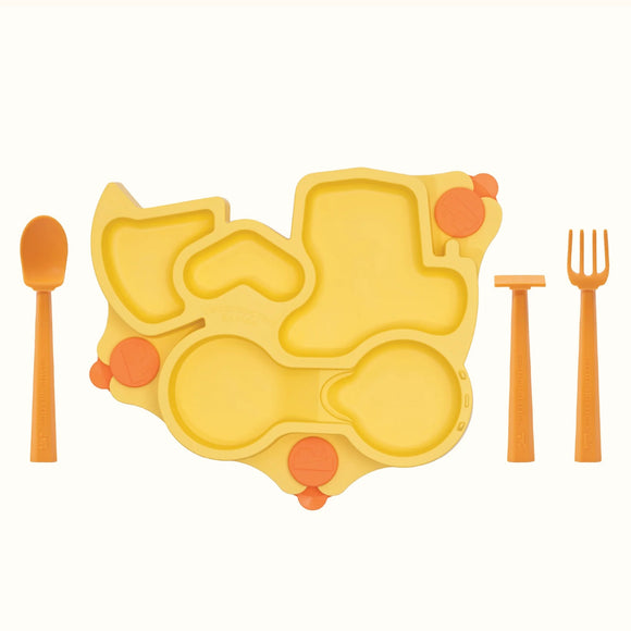 Truck Training Suction Plate With Utensils
