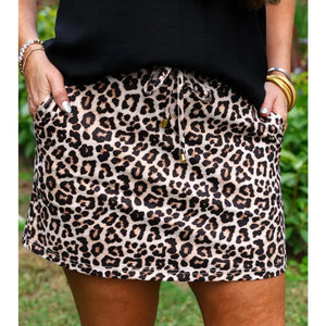 Safari Chic Leopard Skort