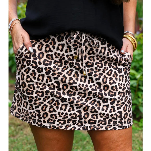 Safari Chic Leopard Skort