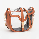 Clear Saddle Bag Purse
