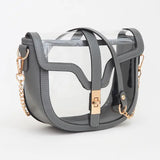 Clear Saddle Bag Purse