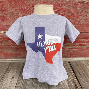 Howdy Y'all Youth Grey T-Shirt