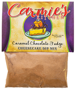 Carmie’s Caramel Chocolate Fudge Cheesecake Dip