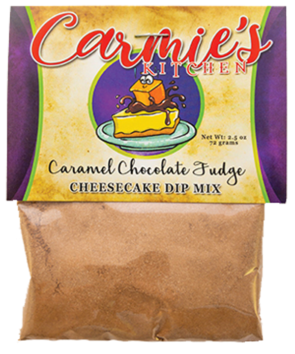 Carmie’s Caramel Chocolate Fudge Cheesecake Dip