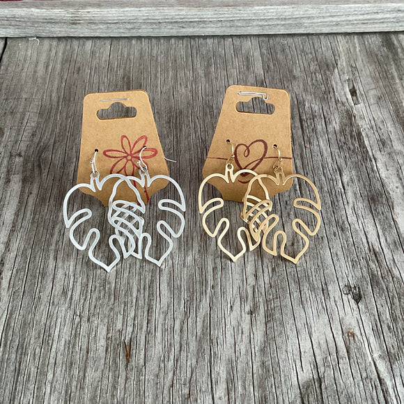 Metal Leaf earrings