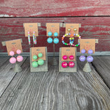 Colorful Ball Earrings