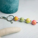 Keychain with 4 Colorful balls