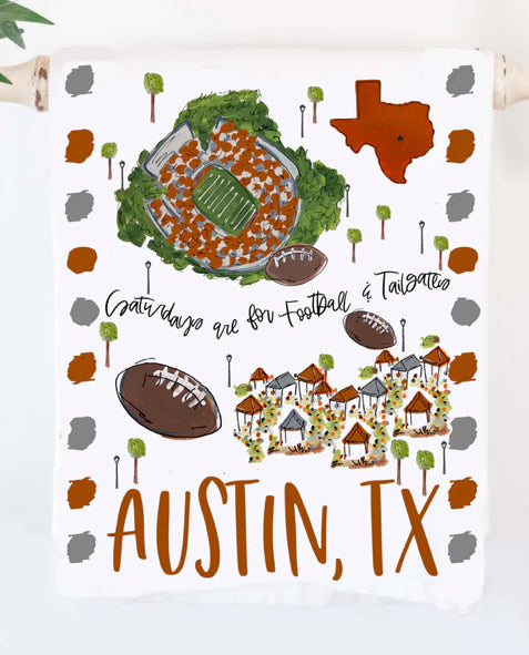 Austin Texas Tea Towel