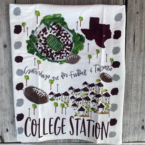 College Station, Texas Tea Towel