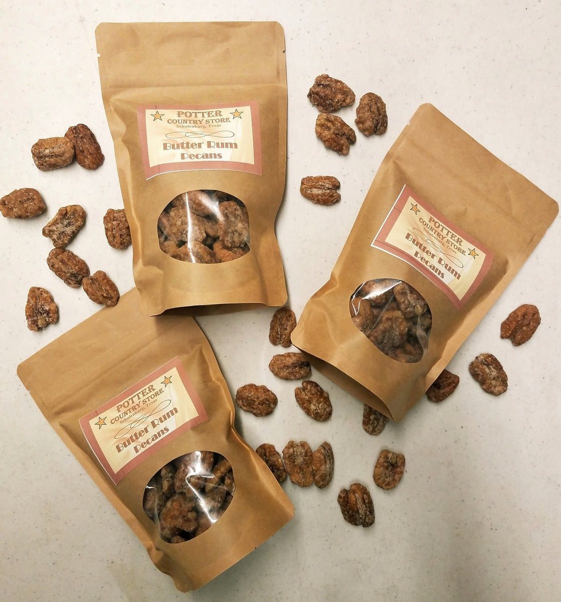 Butter Rum Roasted Pecans Roasted & Candied Pecan Store in