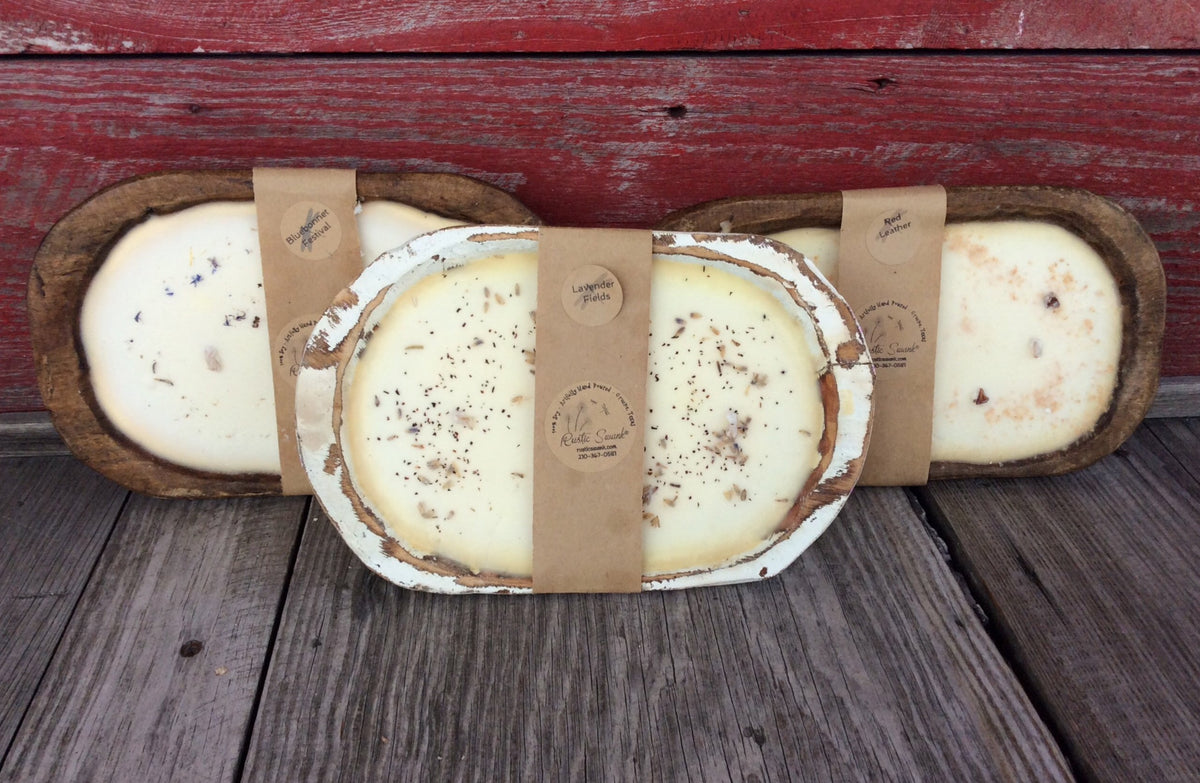 Rustic Swank- Dough Bowl Soy Candles – Potter Country Store
